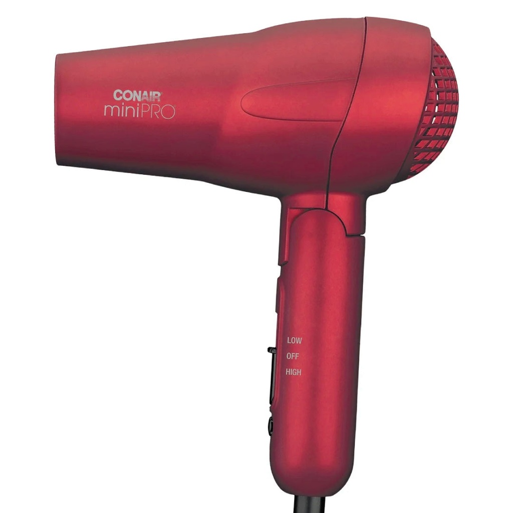 CONAIR FOLDING 1200W DRYER SOFT MET RED