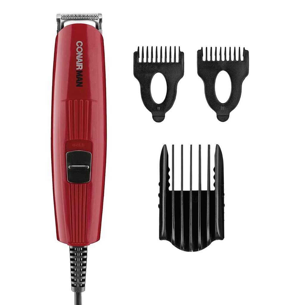 CONAIR BEARD/MUSTACHE TRIMMER-CORDED RED