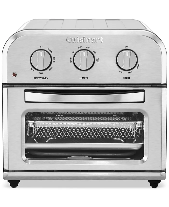 CUISINART COMPACT AIRFRYER, CONVECTION BAKE/BROIL, TOASTER OVEN, SS