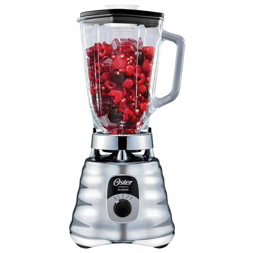 OSTER 3 SPEED BLENDER 5 CUP, GLASS JAR, CHROME            