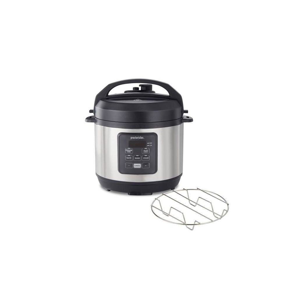 PROCTOR SILEX 3QT PRESSURE COOKER SS/BL               