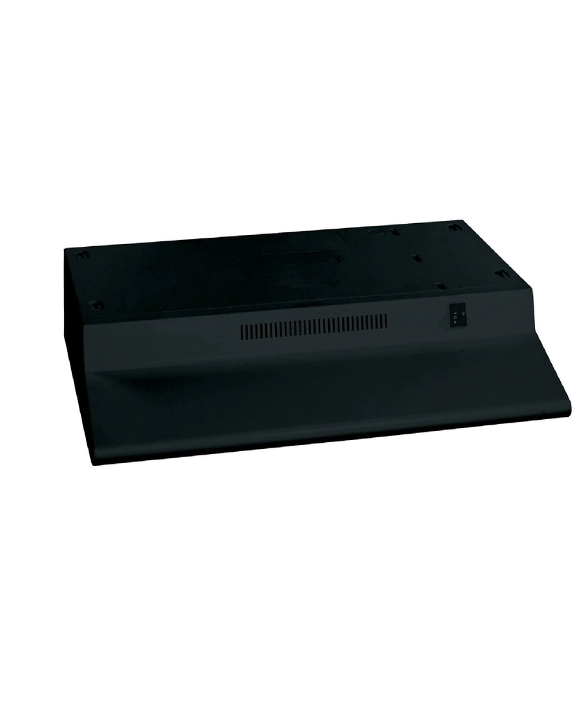 GE RANGE HOOD 30" NON-VENTED VERTICAL/REAR EXHAUST, BLACK