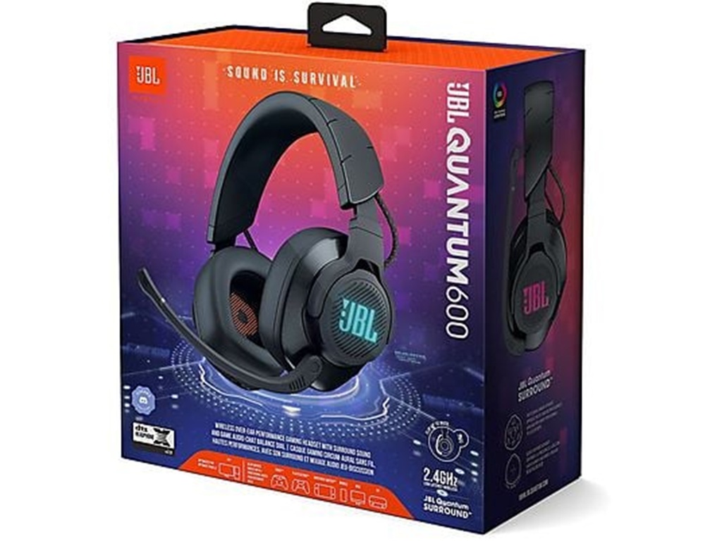 JBL QUANTUM 600 WIRELESS OVER EAR PERFORMANE GAMING HEADSET BLACK