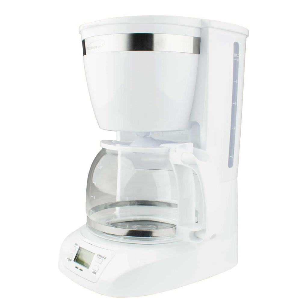  BRENTWOOD 10 CUP DIGITAL COFFEE MAKER - WHT