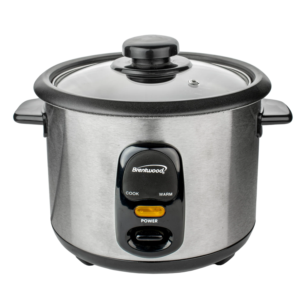 BRENTWOOD 8 CUPS UNCOOKED/16 CUPS COOKED RICE COOKER - SS                                  