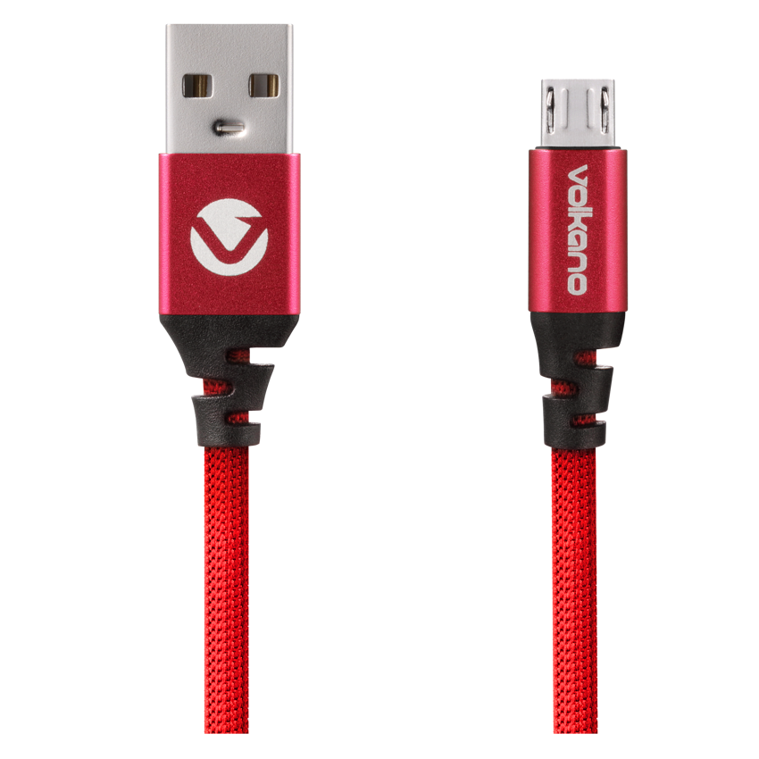 VOLKANO FASHION SERIES CABLE LIGHTNING 1.8M RED