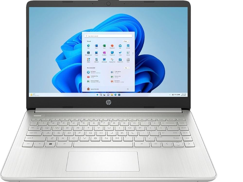 HP LAPTOP INTEL PROCESSOR N200 4GB 128GB, GLACIAR SILVER