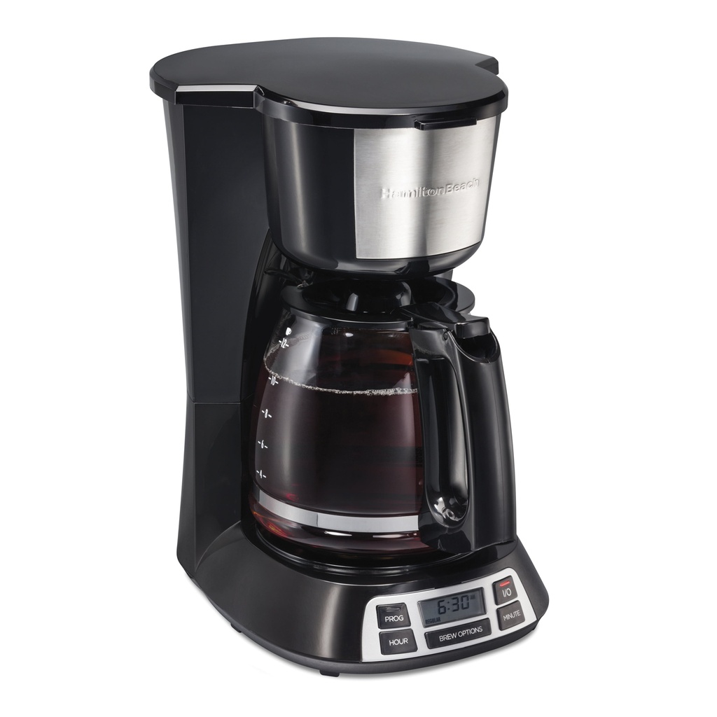 HAMILTON 12CUP COFFEE MAKER, BLACK 