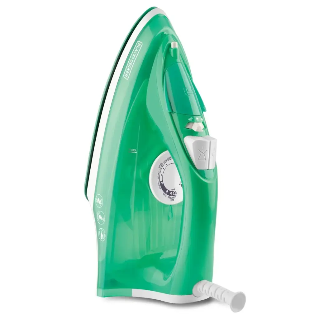 B&D STEAM IRON TRUEGLIDE NON-STICK SOLE GREEN